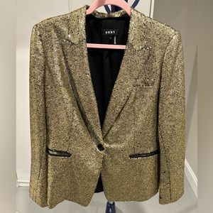 DKNY Gold Sequin Blazer